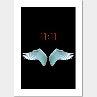 Spiritual Angel wings 1111 Posters and Art